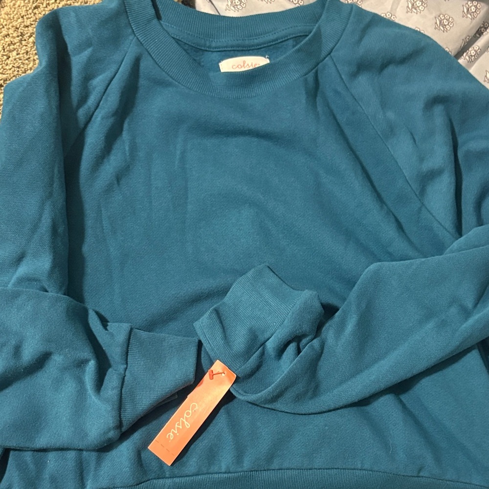 Women’s Teal Crewneck Sweater